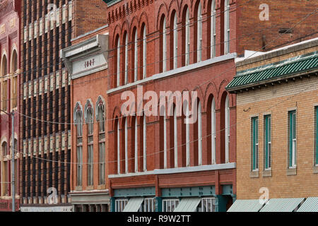 An downtown view of Butte, Montana in the summer. USA Stock Photo