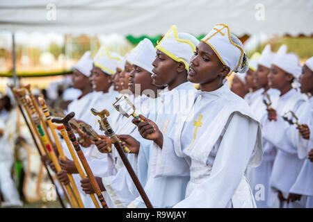 Meskel Festival of Arba Minch, Ethiopia Stock Photo