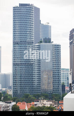 DUO residences and Tower architecture, Singapore. Stock Photo