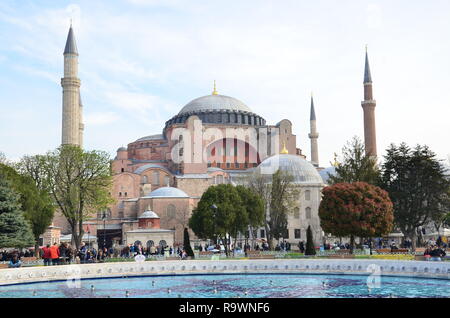 Aya sofia or Hagia sofia in Istanbul, Turkey Stock Photo