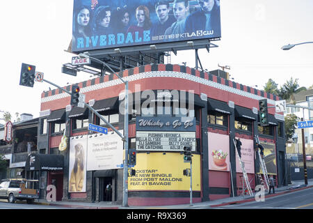 Whisky A Go Go nightclub building on Sunset Strip, Los Angeles, California, USA Stock Photo