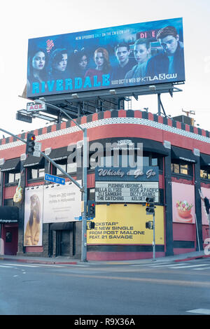 Whisky A Go Go nightclub building on Sunset Strip, Los Angeles, California, USA Stock Photo