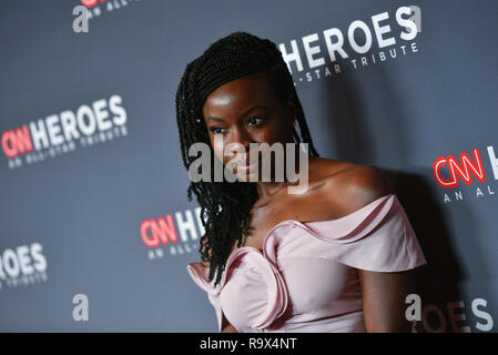 Danai Gurira attends the 12th Annual CNN Heroes: An All-Star Tribute on December 9, 2018 in New York. Stock Photo