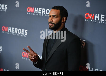 Omari Hardwick attends the 12th Annual CNN Heroes: An All-Star Tribute on December 9, 2018 in New York. Stock Photo