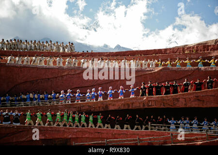 Impressions Lijiang Show Stock Photo