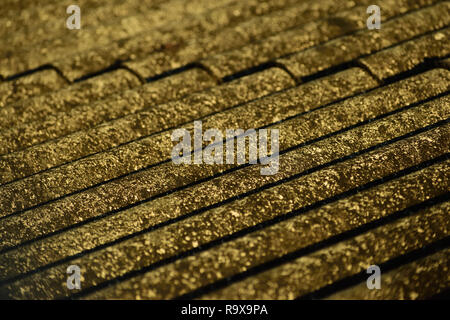 Patterns of old cemented roof sheet Stock Photo