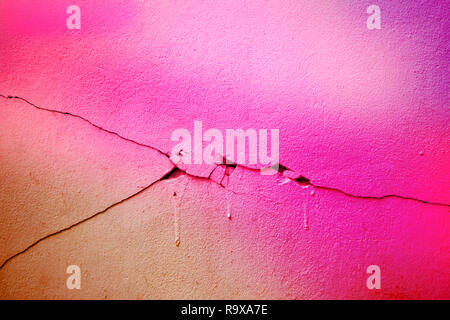 Abstract colorful cement wall texture and background. Grunge pink painted on concrete wall. Stock Photo