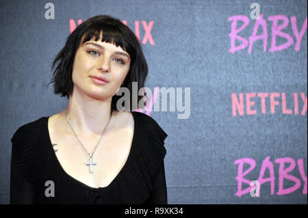 Photocall for Netflix's 'Baby' at the Giulio Cesare Cinema in Rome, Italy.  Featuring: Alice Pagani Where: Rome, Lazio, Italy When: 27 Nov 2018 Credit: IPA/WENN.com  **Only available for publication in UK, USA, Germany, Austria, Switzerland** Stock Photo