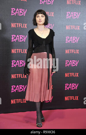 Photocall for Netflix's 'Baby' at the Giulio Cesare Cinema in Rome, Italy.  Featuring: Alice Pagani Where: Rome, Lazio, Italy When: 27 Nov 2018 Credit: IPA/WENN.com  **Only available for publication in UK, USA, Germany, Austria, Switzerland** Stock Photo