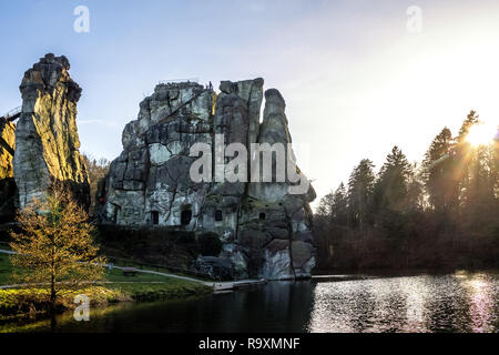 Externsteine, Teuteburger Forest, Germany Stock Photo