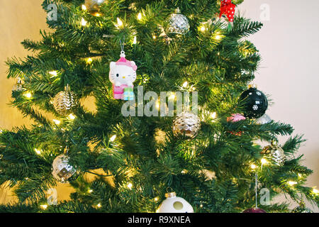 Decorated Christmas Tree Stock Photo