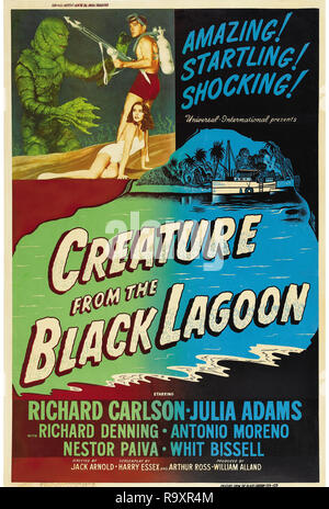 Creature From the Black Lagoon (Universal International, 1954) Poster  Julia Adams  File Reference # 33635 938THA Stock Photo