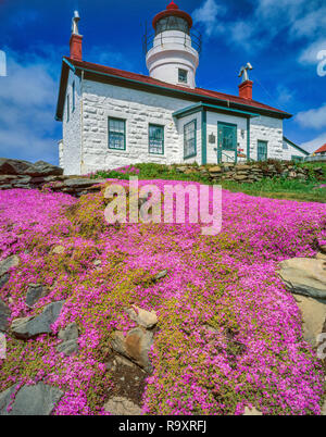 Battery Point Lighthouse, Crescent City, Del Norte County, California Stock Photo