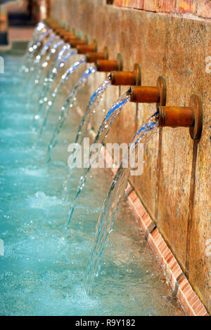 Gatova fountain natural water from Calderona Sierra of Valencia in spain Stock Photo