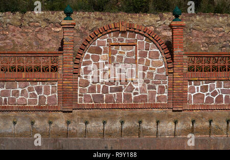 Gatova fountain natural water from Calderona Sierra of Valencia in spain Stock Photo