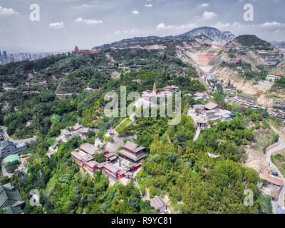 aerial photography of Lanzhou city Stock Photo