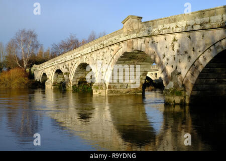 Atcham Bridge across the River Severn, Shropshire, UK Stock Photo