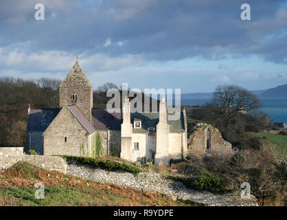 Penmon Priory, Anglesey, Wales Stock Photo