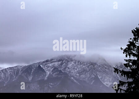 View from Gubalowka (1,126 m) on the top of  Tatry mountains, Zakopane, Poalnd Stock Photo