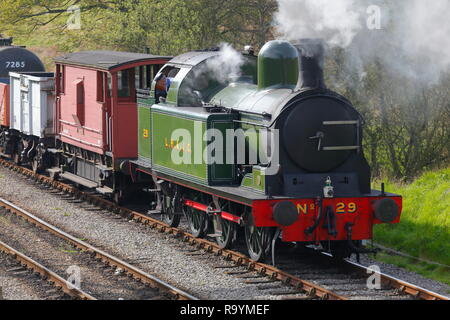 Lambton Tank No29 Steam Train LH & JC on the North Yorkshire Moors ...