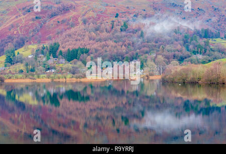 Reflections in Grasmere, Lake District, Cumbria Stock Photo