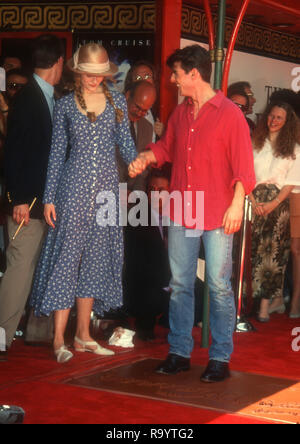 HOLLYWOOD, CA - JUNE 28: Actress Nicole Kidman attends hand and footprint ceremony for Tom Cruise on June 28, 1993 at Mann's Chinese Theatre in Hollylwood, California. Photo by Barry King/Alamy Stock Photo Stock Photo