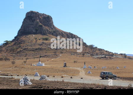Isandlwana memorial at site of 1879 Anglo Zulu War battle in present ...