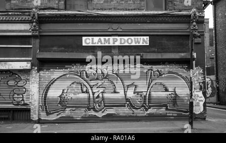 Clampdown Records. Iconic record store. Manchester City Centre England 21.4.18 Stock Photo