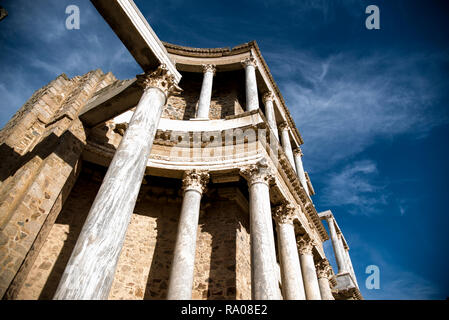Roman Theater of Merida, Spain, 1st century BC Stock Photo