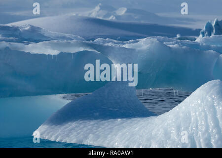 Antarctica, Antarctic peninsula, Gerlach Straight, Wilhelmina Bay in the Enterprise Island area. Stock Photo