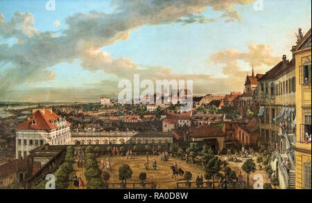 View of Warsaw from the Terrace of the Royal Castle by Bernardo Bellotto, (1721-1780), 1773