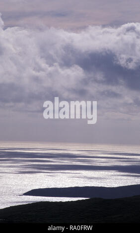 SUNSET AND CLOUDS OVER THE RUGGED COASTLINE OF TORNDIRRUP NATIONAL PARK IN THE SOUTH-WEST OF WESTERN AUSTRALIA. Stock Photo