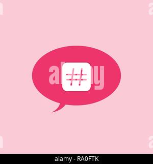 Hashtag sign Stock Vector
