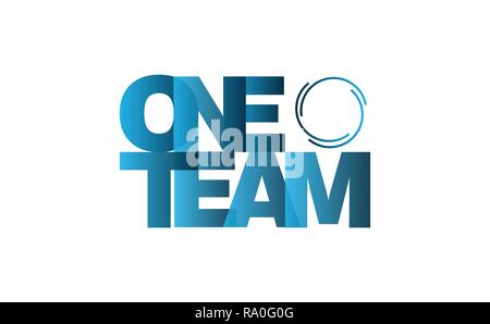 One Team Stock Vector