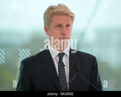 Conservative MP Jo Johnson gives his first major speech since resigning from government on developments in the Brexit debate. At the event organised by People’s Vote at the Southbank Centre, London, Johnson’s speech was followed by remarks and a Q&A with Lord (David) Willetts and Justine Greening MP.  Featuring: Jo Johnson MP Where: London, United Kingdom When: 29 Nov 2018 Credit: Wheatley/WENN Stock Photo