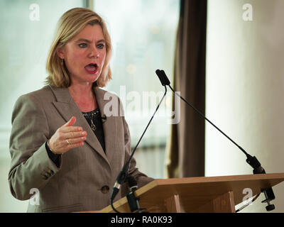 Conservative MP Jo Johnson gives his first major speech since resigning from government on developments in the Brexit debate. At the event organised by People’s Vote at the Southbank Centre, London, Johnson’s speech was followed by remarks and a Q&A with Lord (David) Willetts and Justine Greening MP.  Featuring: Justine Greening MP Where: London, United Kingdom When: 29 Nov 2018 Credit: Wheatley/WENN Stock Photo