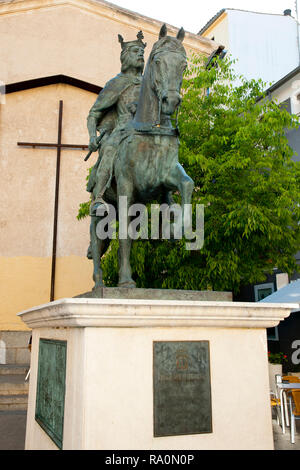 Alfonso VIII Statue - Cuenca - Spain Stock Photo