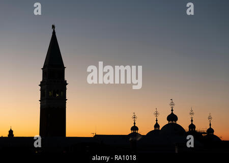 Sunset, San Marco, Venice, Italy. Stock Photo