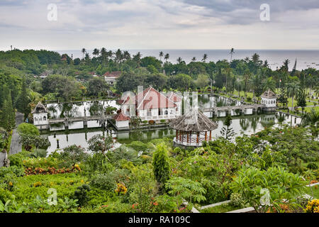 Water Palace Taman Ujung in Bali Island Indonesia - travel and architecture background Stock Photo