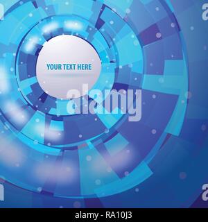 Abstract Multicolored Modern Artistic Technology Concept, Label Design, Template Illustration in Editable Vector Format Stock Vector