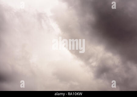 Dark Rain Clouds before thunderstorm. Grey Storm Clouds Before Rain. Stock Photo