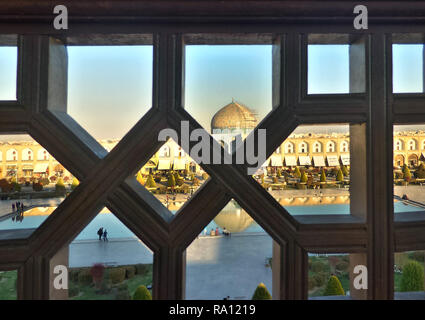 View of imam square from ali qapoo Stock Photo