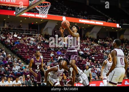 Texas, USA. December 29, 2018. 29th Dec, 2018. College Station, TX, U.S - TSU DEVOCIO BUTLER (0) attempts a layup in the first half at Reed Arena. Credit: Jerome Hicks/ZUMA Wire/Alamy Live News