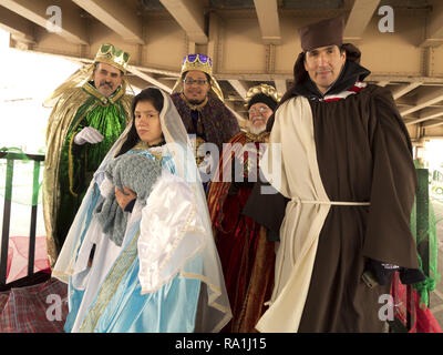 The Annual Three Kings Day Parade in the Williamsburg section of Brooklyn, 2015. Stock Photo