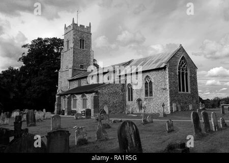 St Marys parish church, Wroxham town, Norfolk, England; UK Stock Photo ...