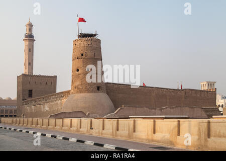 Al Fahidi Fort in Dubai, United Arab Emirates. Stock Photo