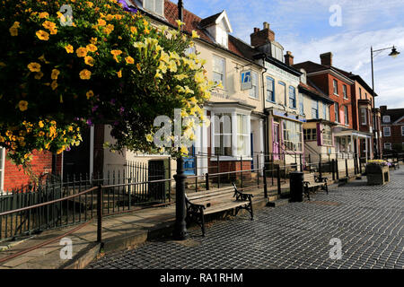 Shops in Dereham town centre, Norfolk, England; UK Stock Photo