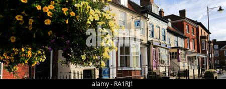 Shops in Dereham town centre, Norfolk, England; UK Stock Photo