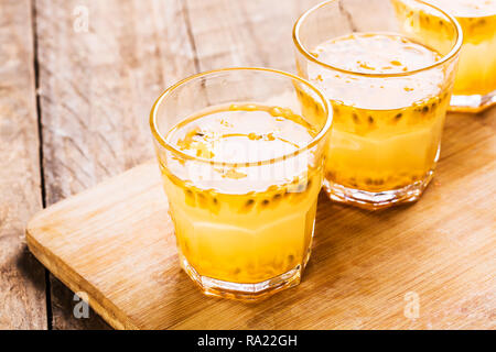 Passion fruit drinks Stock Photo