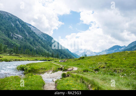 river in the fumo valley in italy Stock Photo